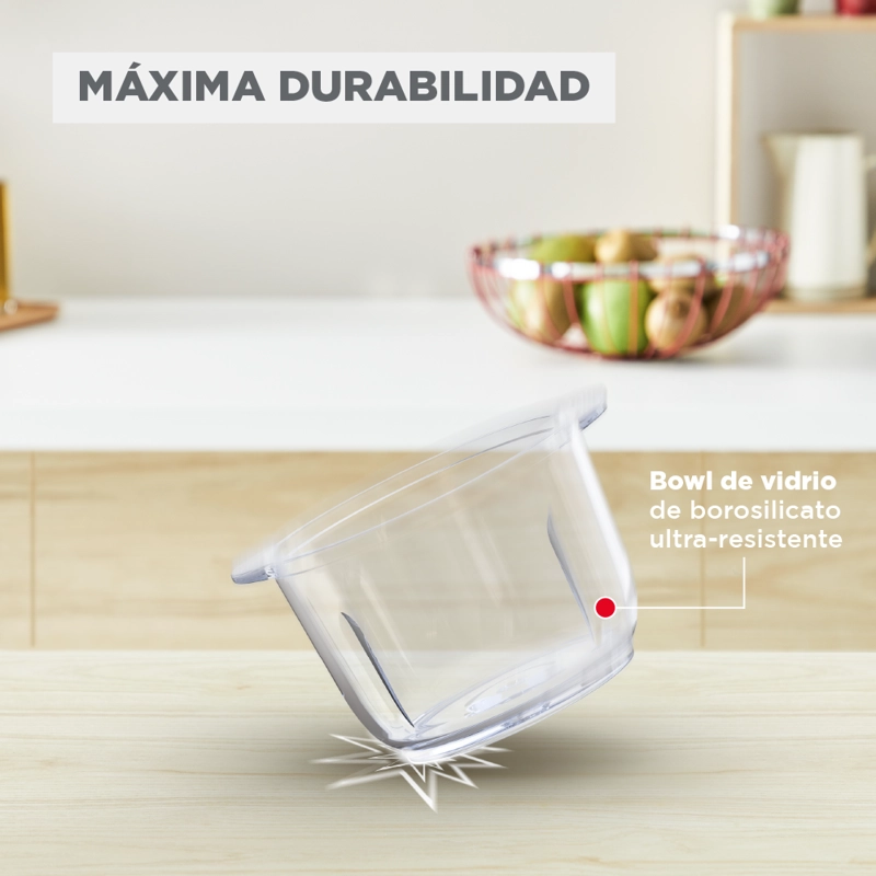 PICADORA BOWL DE VIDRIO XXL 2L 500W MOULINEX - 5