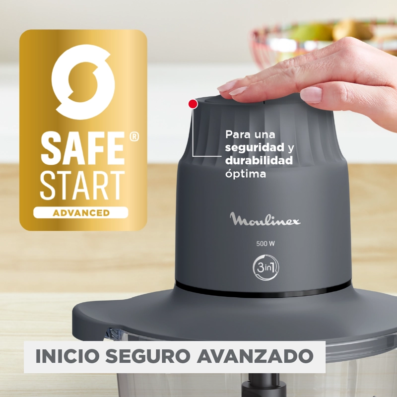 PICADORA BOWL DE VIDRIO XXL 2L 500W MOULINEX - 6