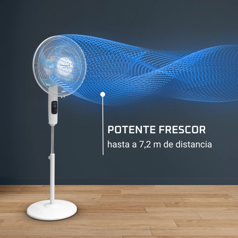 VENTILADOR PEDESTAL TURBO SILENCE FAN 16'' 32 W ROWENTA - 2