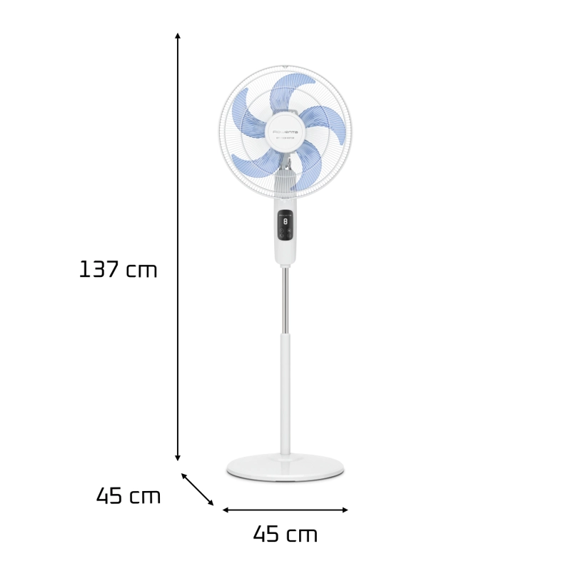 VENTILADOR PEDESTAL TURBO SILENCE FAN 16'' 32 W ROWENTA - 7