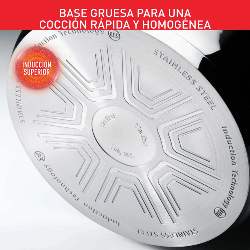 SET DE OLLAS ACERO INOXIDABLE 5 PIEZAS COMFORT MAX TEFAL - 3