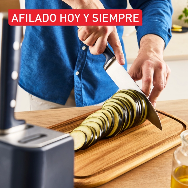CUCHILLO DE CHEF EVERSHARP PRO CON AFILADOR + TACO TEFAL - 3