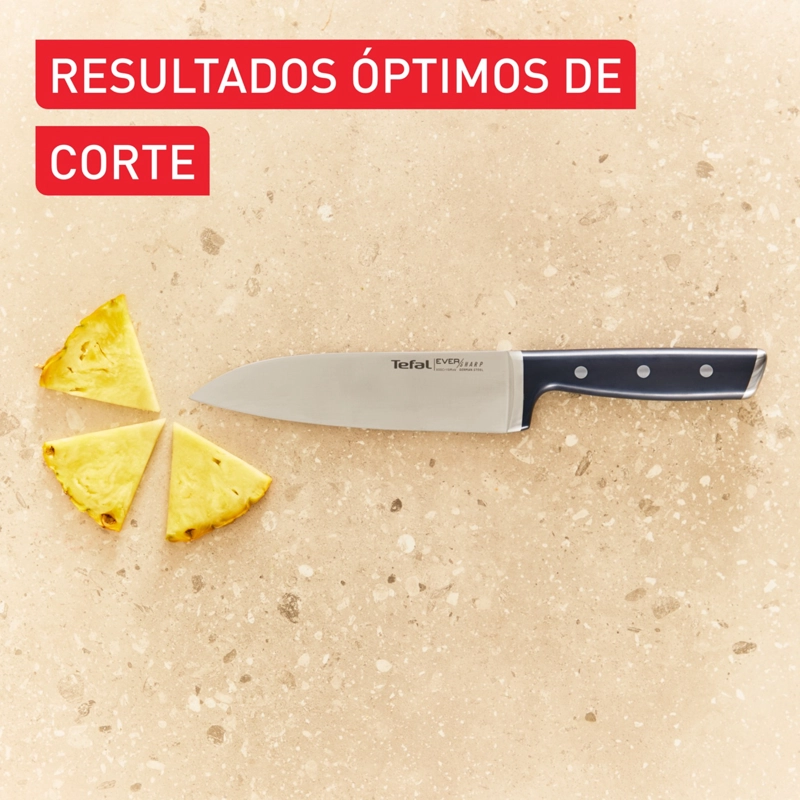 CUCHILLO DE CHEF EVERSHARP PRO CON AFILADOR + TACO TEFAL - 5