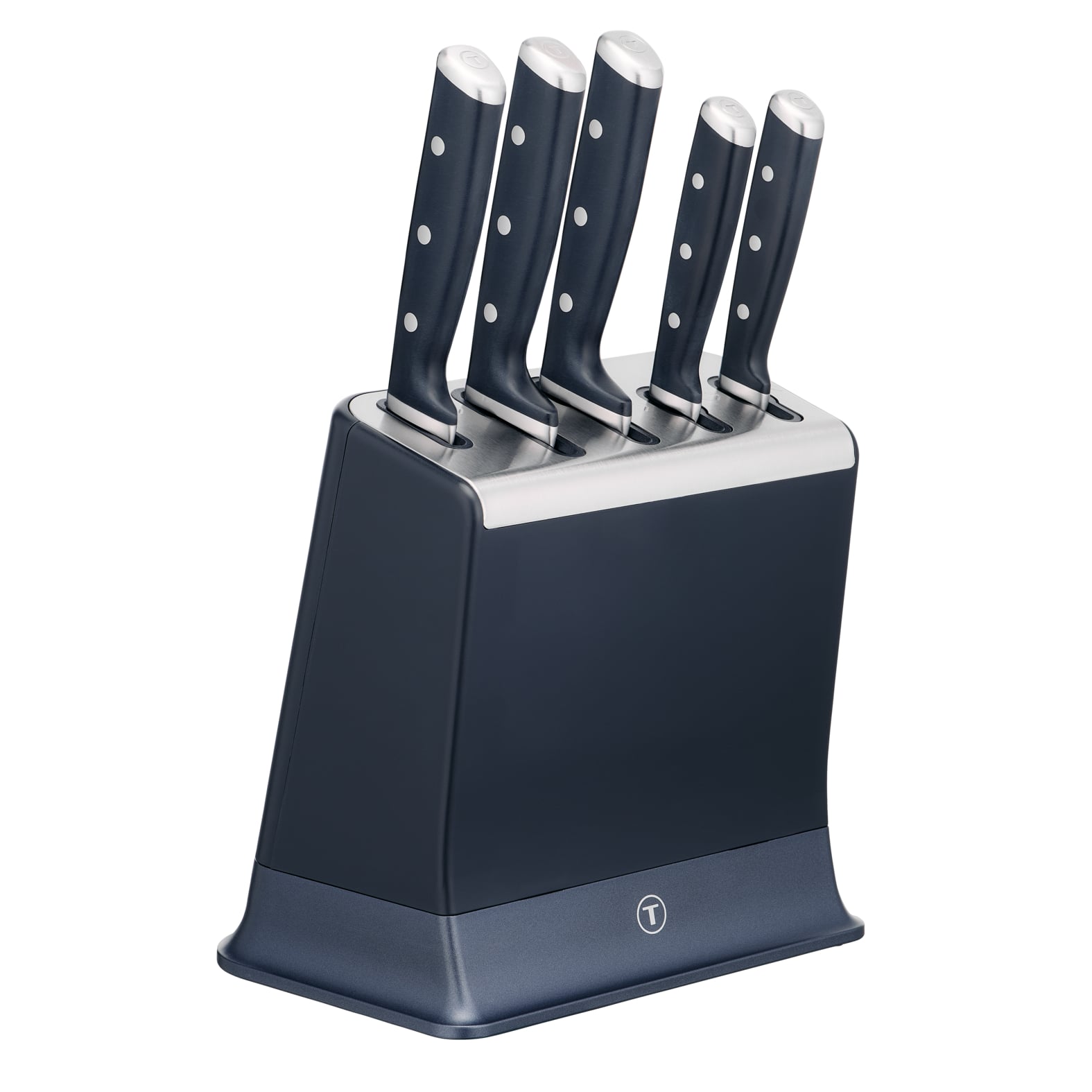 SET TACO DE 5 CUCHILLOS CON AFILADOR EVERSHARP PRO TEFAL - 1