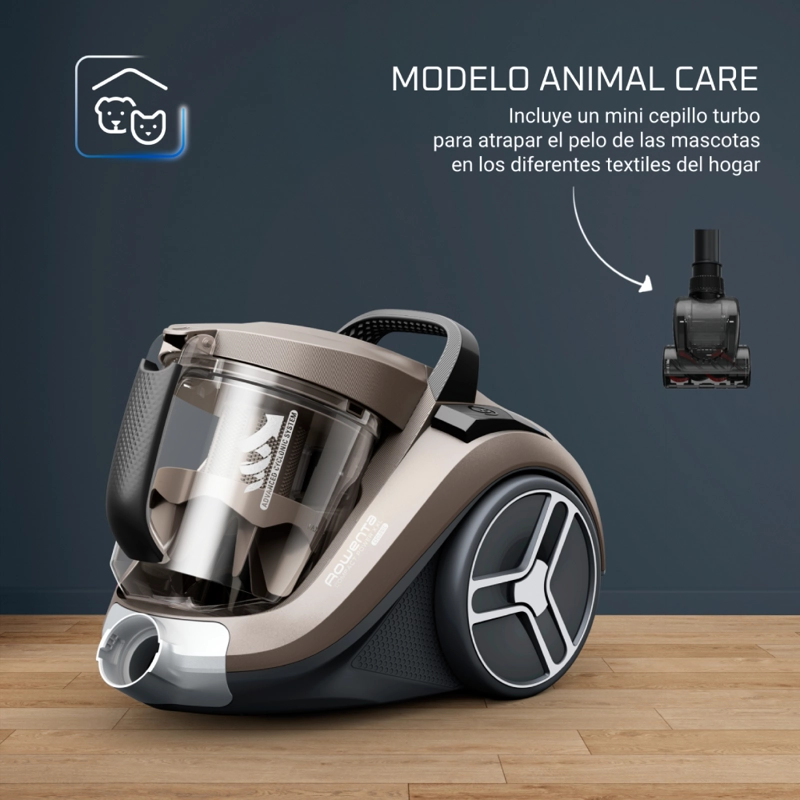 ASPIRADORA DE ARRASTRE COMPACT POWER XXL ANIMAL KIT 900W ROWENTA - 3