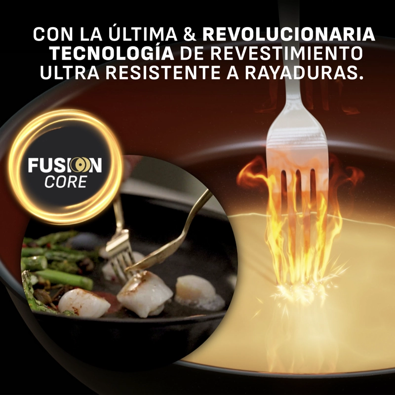 SARTEN 28 CM EXCELLENCE CERAMICA FUSIONCORE TEFAL - 3