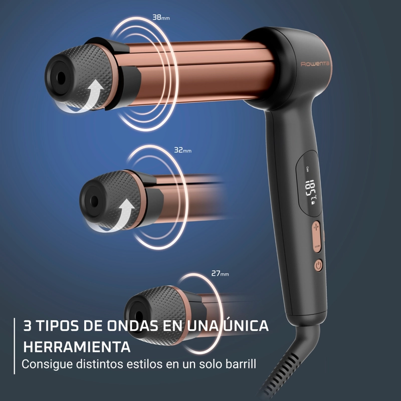 RIZADOR DE PELO FLEX CURL 3 AJUSTES CON TECNOLOGIA SENSOR ROWENTA - 5