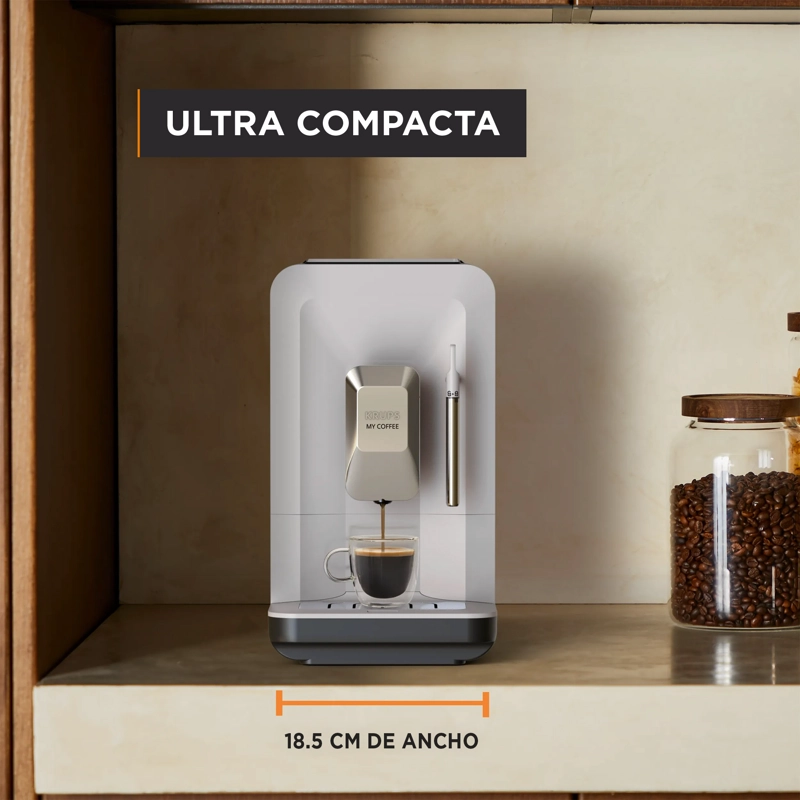 CAFETERA ESPRESSO FULL AUTO MY COFFEE STEAM DIGITAL KRUPS - 3