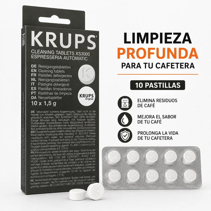 TABLETAS DE LIMPIEZA CAFETERAS KRUPS - 2