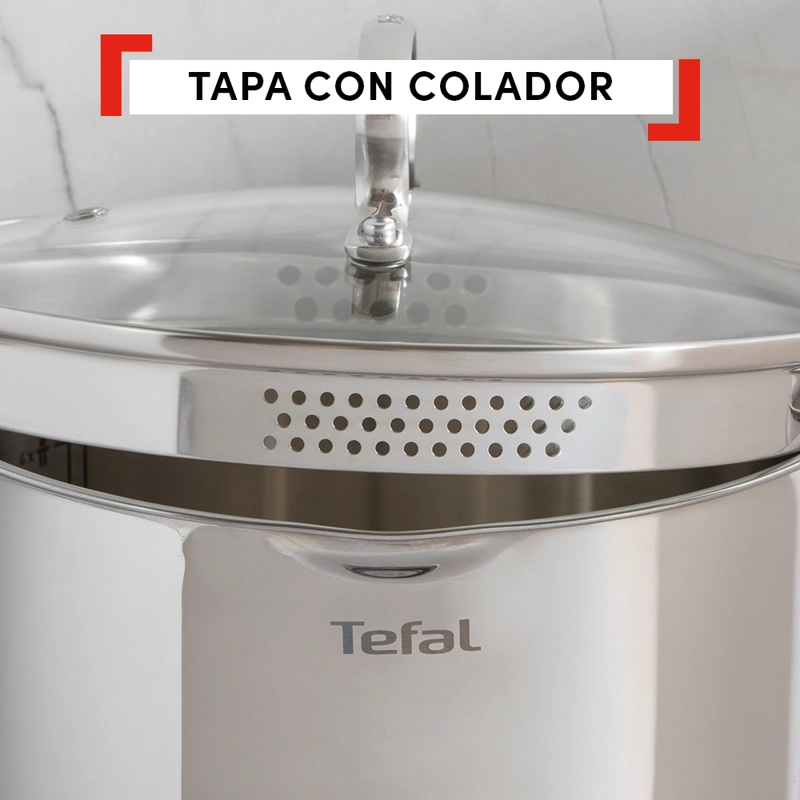 BATERIA DE COCINA ACERO INOXIDABLE DUETTO 11 PIEZAS TEFAL - 3