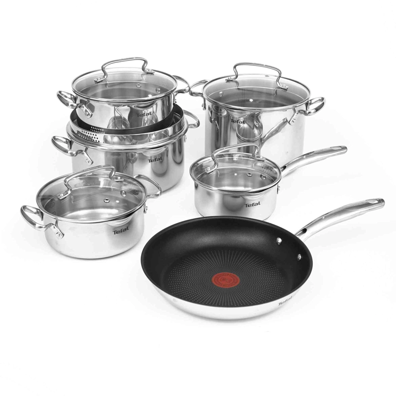 BATERIA DE COCINA ACERO INOXIDABLE DUETTO 11 PIEZAS TEFAL - 7