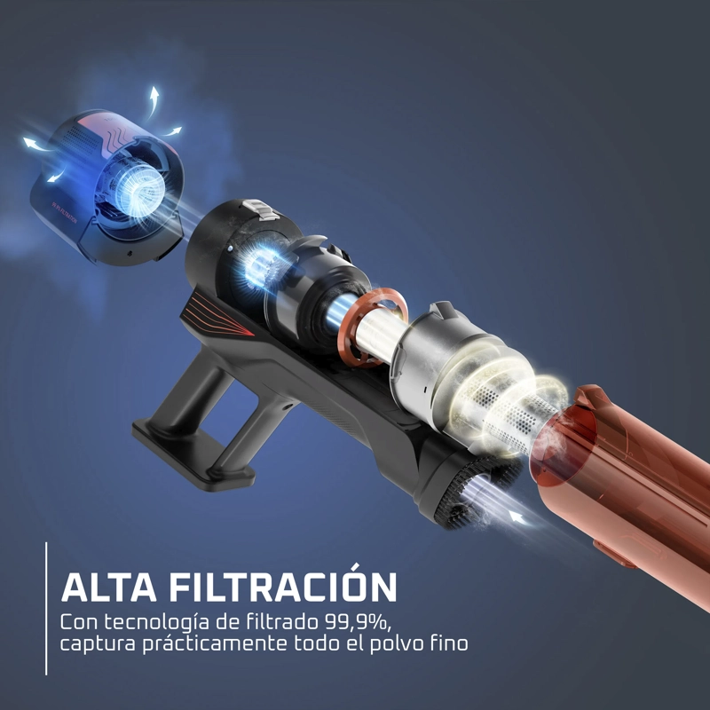 ASPIRADORA VERTICAL X FORCE 8.8 ANIMAL DIGITAL ROWENTA - 4