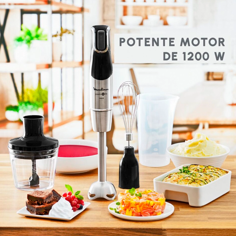 LICUADORA DE INMERSION MINIPIMER INFINYFORCE PRO 4 EN1 1200 W MOULINEX - 3