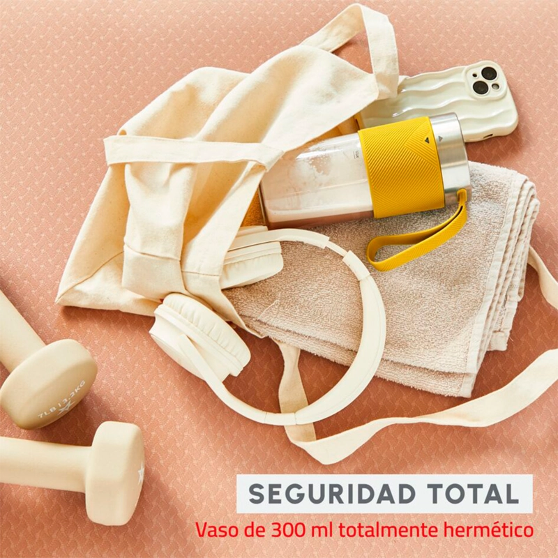 LICUADORA PORTATIL LIGHT MIX AMARILLO 0,3L MOULINEX - 5