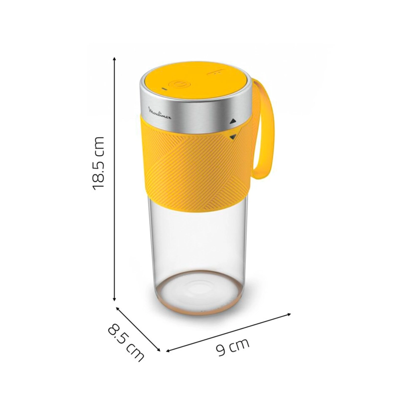 LICUADORA PORTATIL LIGHT MIX AMARILLO 0,3L MOULINEX - 8