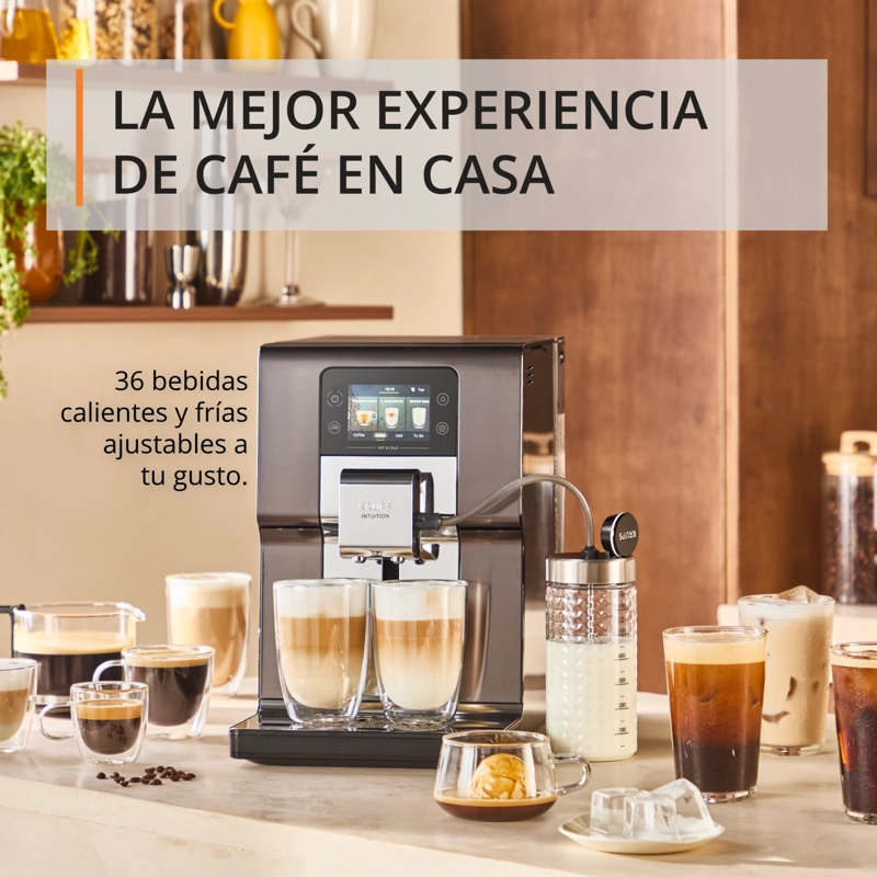 CAFETERA ESPRESSO INTUITION HOT & COLD TITANIUM TOUCH KRUPS - 2