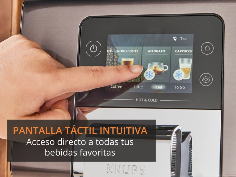 CAFETERA ESPRESSO INTUITION HOT & COLD TITANIUM TOUCH KRUPS - 3