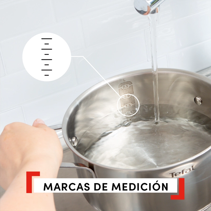 BATERIA DE COCINA ACERO INOXIDABLE DUETTO 11 PIEZAS TEFAL - 5