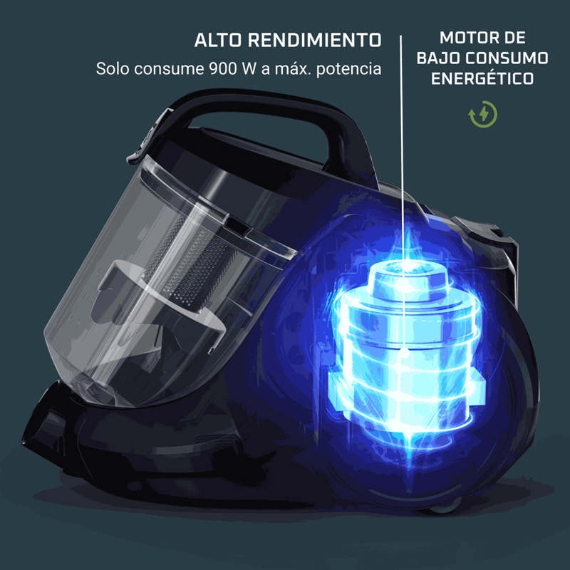 ASPIRADORA DE ARRASTRE CICLONICA SWIFT POWER AZUL 1.5L ROWENTA - 3