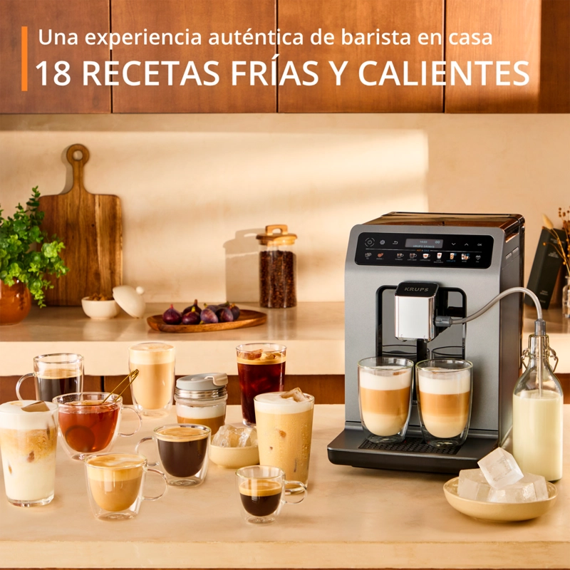 CAFETERA ESPRESSO EVIDENCE HOT & COLD DIGITAL KRUPS - 2