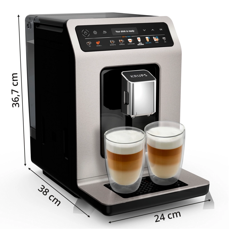CAFETERA ESPRESSO EVIDENCE HOT & COLD DIGITAL KRUPS - 6