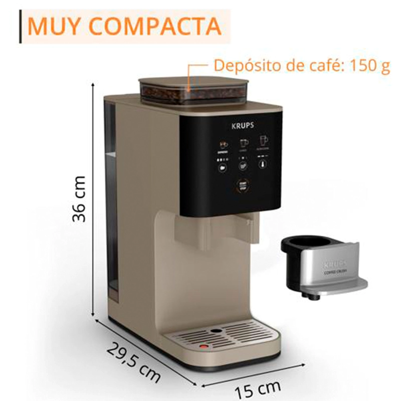 CAFETERA ESPRESSO COFFEE CRUSH CHAI KRUPS - 9