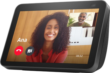 AMAZON ECHO SHOW 8 NEGRO CON ALEXA COMPATIBLE CON APPS DE STREAMING - 3