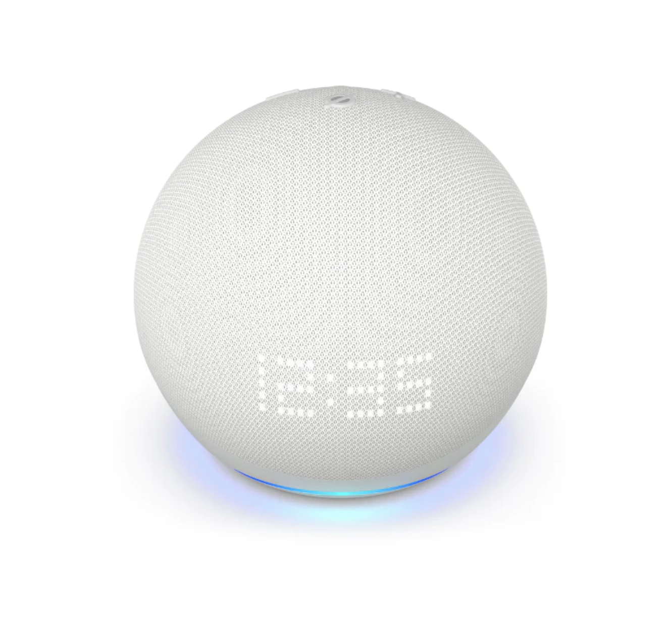AMAZON ECHO DOT 5 PARLANTE INTELIGENTE Y RELOJ ALEXA BLANCO - 2