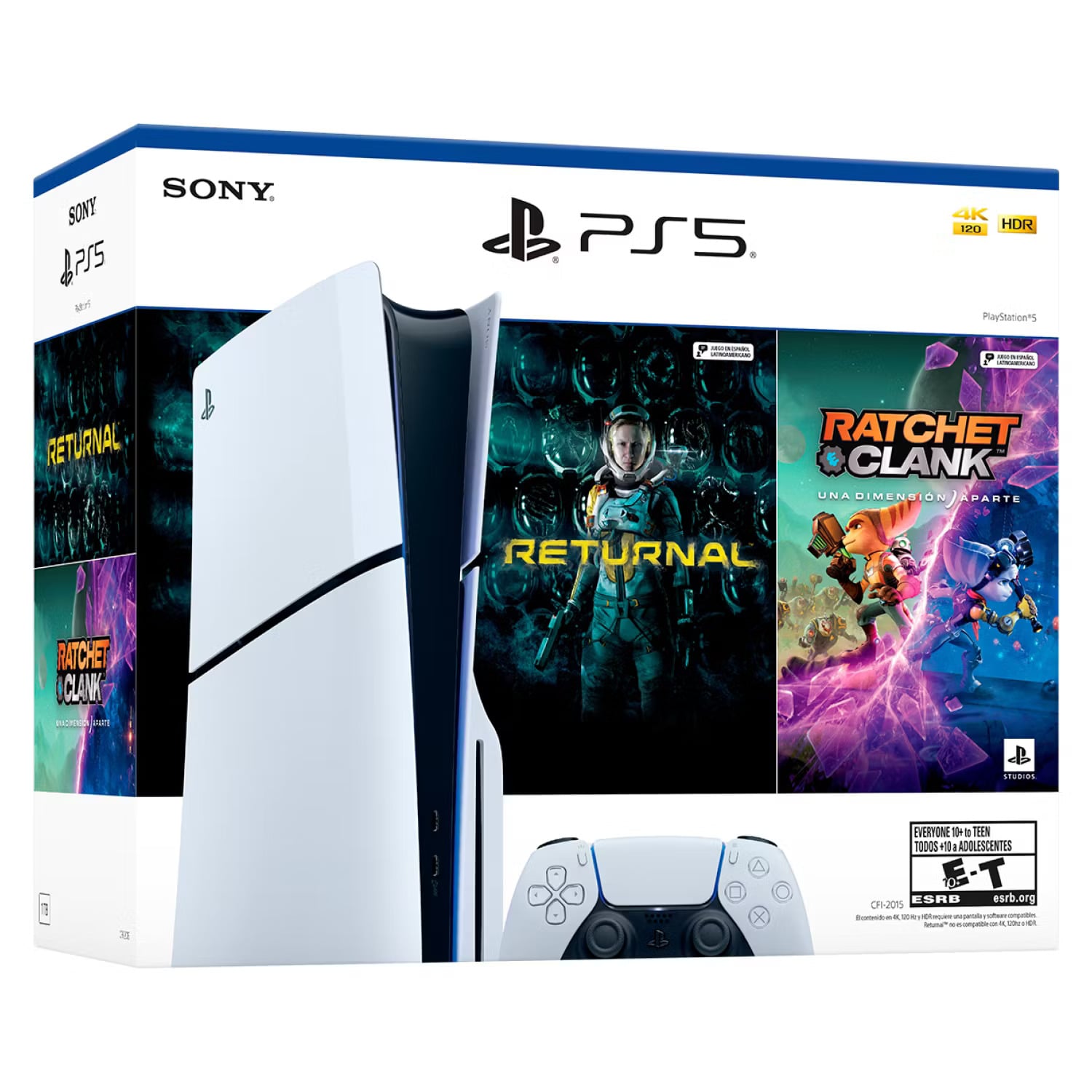 CONSOLA PS5 PLAYSTATION 5 SLIM CON DISCO + 2 JUEGOS - 2