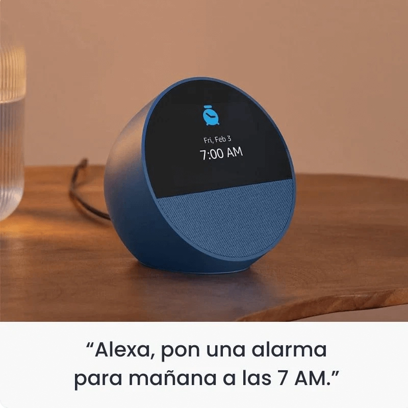 AMAZON ECHO SPOT ULTIMA GENERACION 2025 ALEXA COLOR AZUL - 3