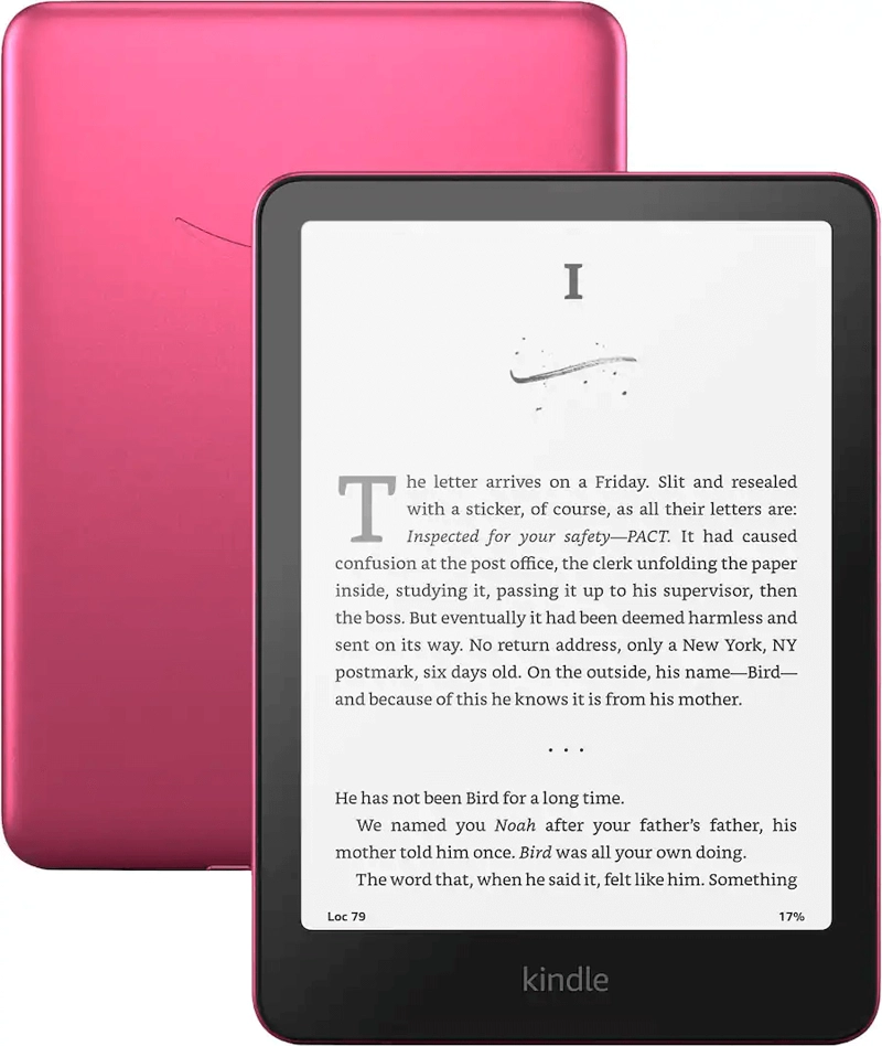 LECTOR KINDLE PAPERWHITE SIGNATURE EDITION 32GB 12VA (2025) RASPBERRY ROSADO - 1