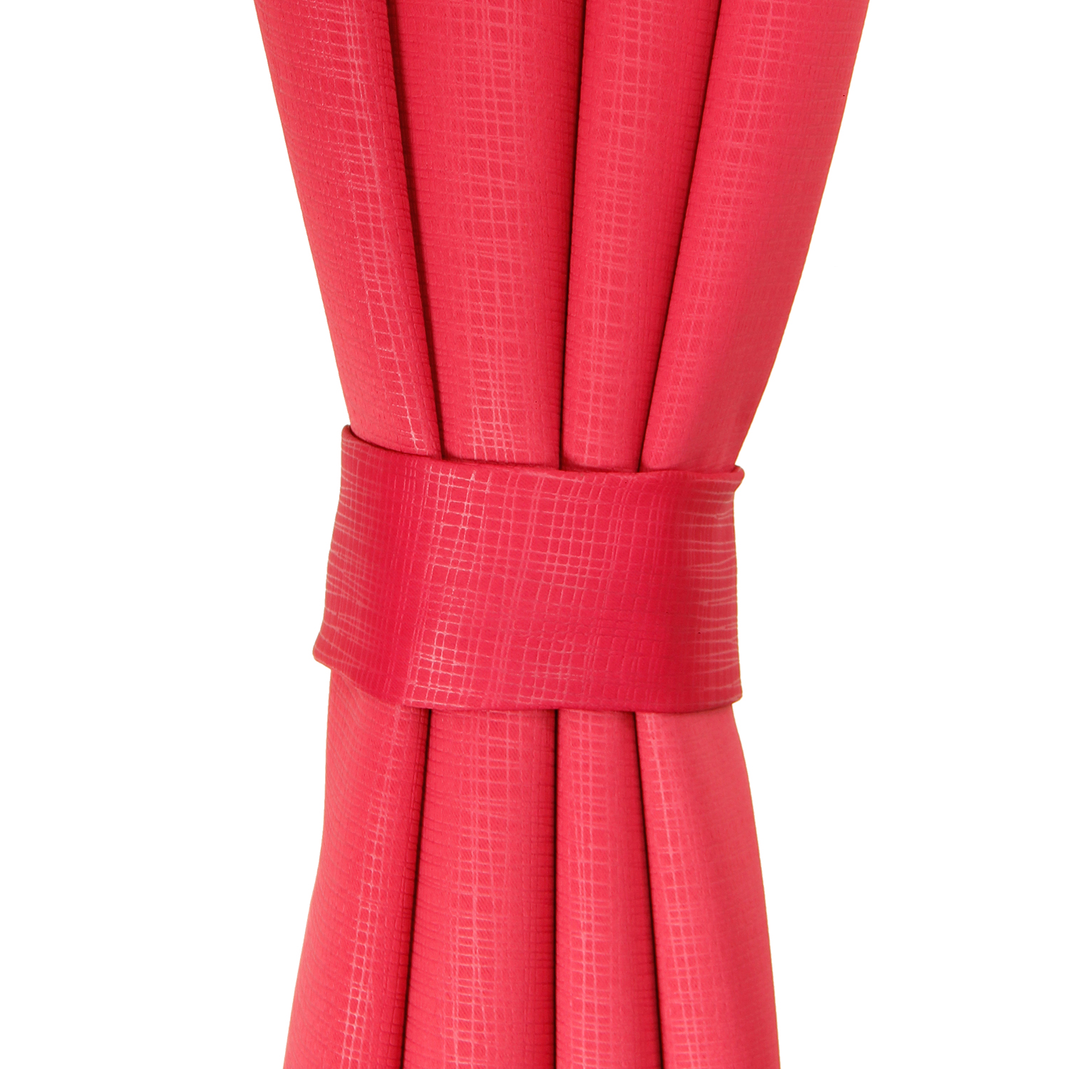 CORTINAS ARGOLLAS SET EMBOSSED ROJO - 3