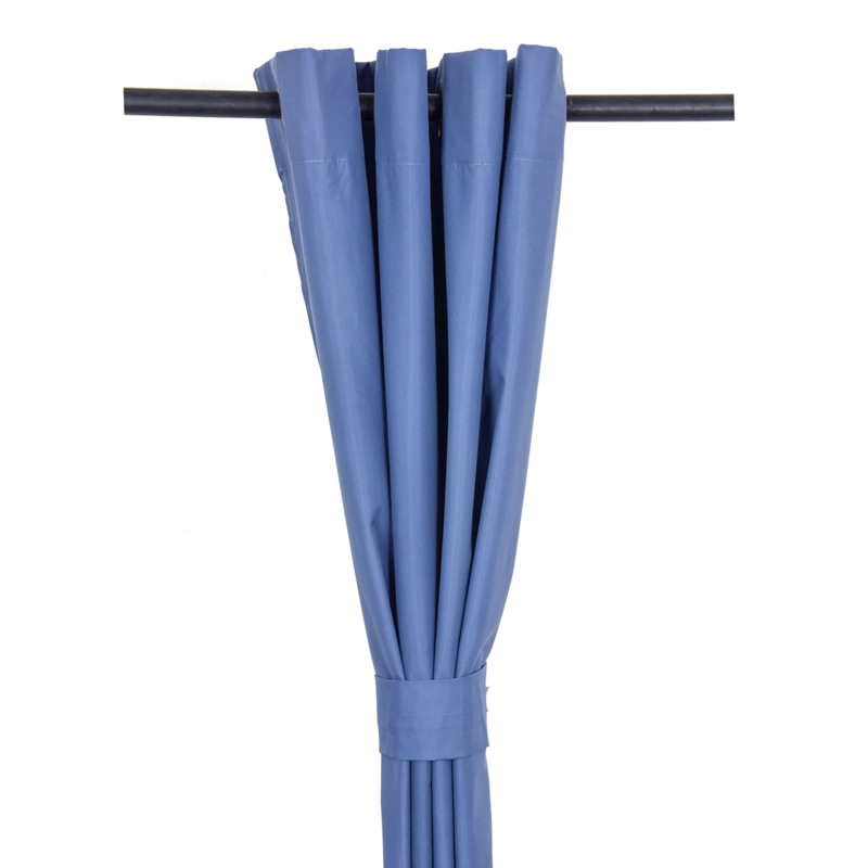 CORTINA ARGOLLAS BLACK OUT MICROFIBRA AZUL - 3