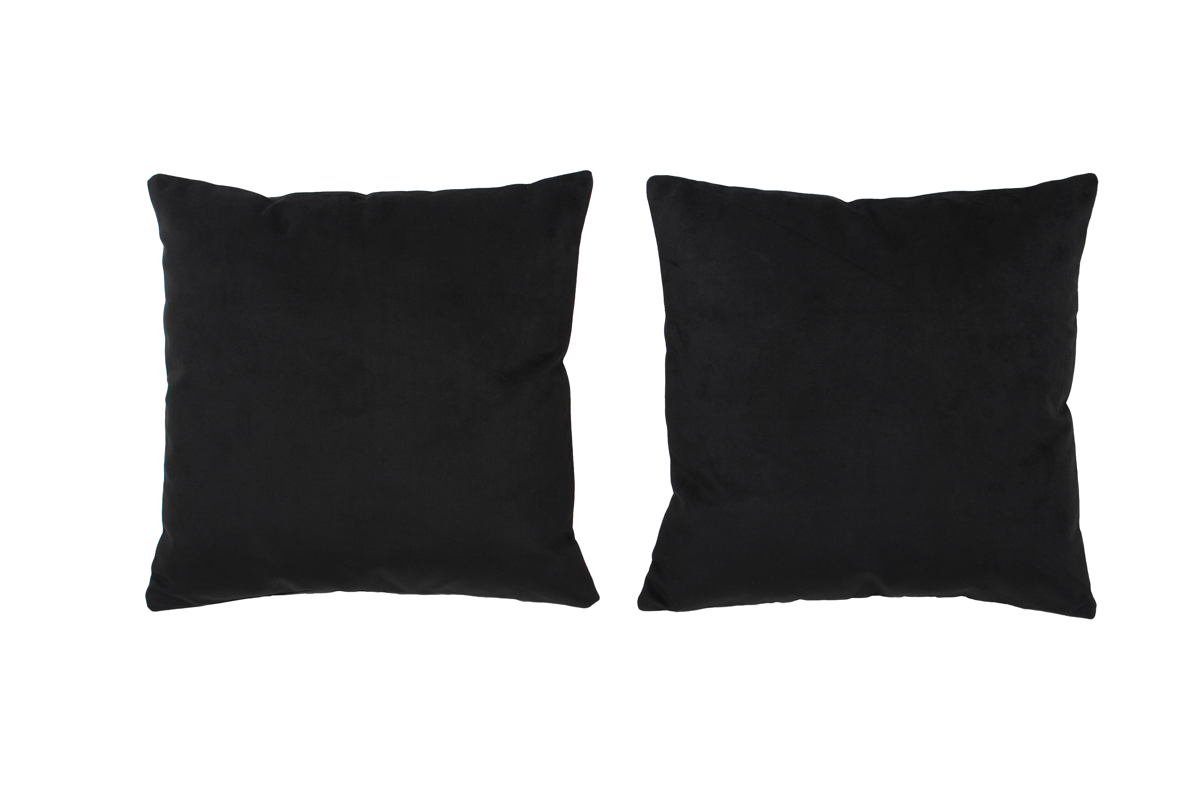 SET 2 COJINES MASEL FELPA BLACK NEGRO - 1