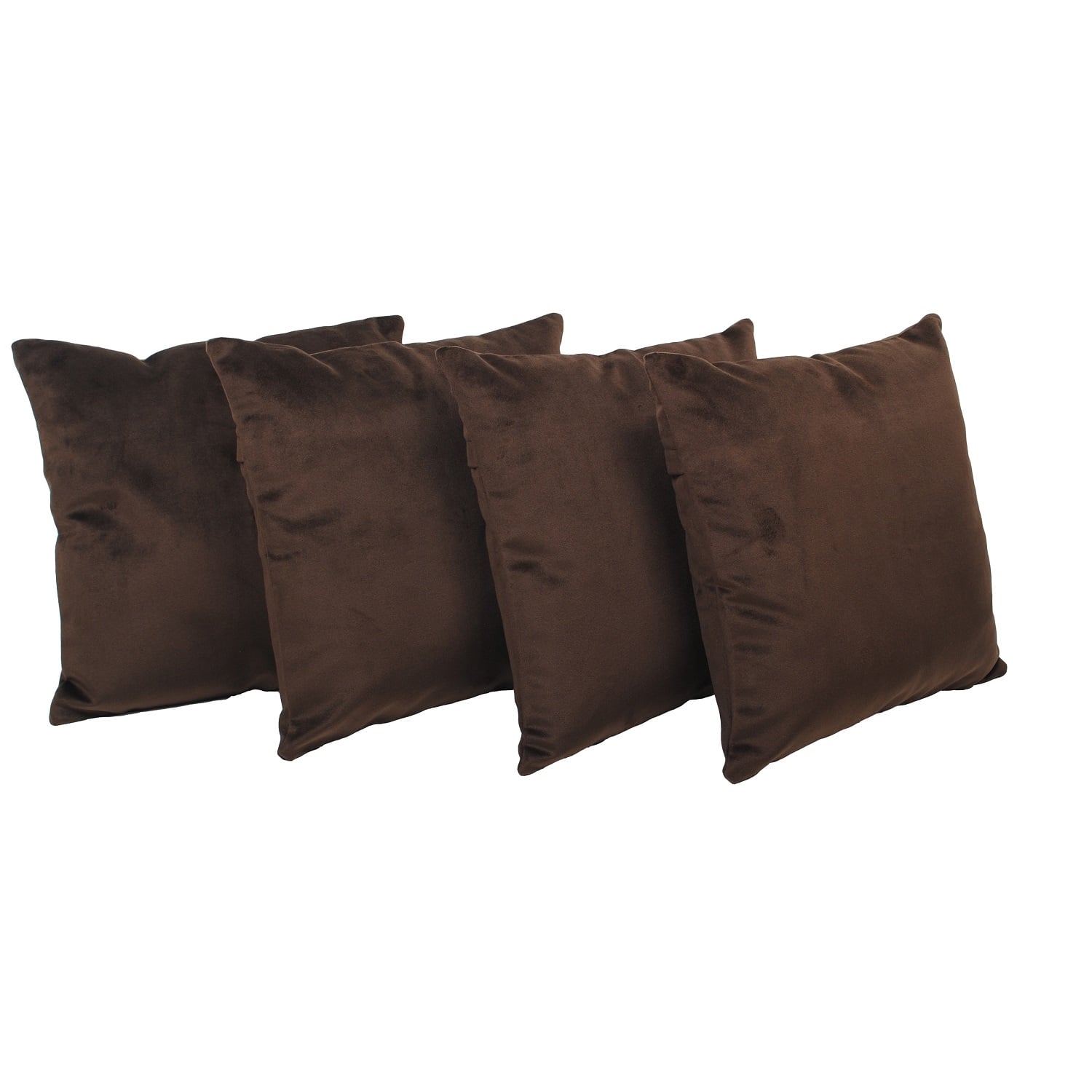 SET 4 COJINES MASEL FELPA CHOCOLATE - 1