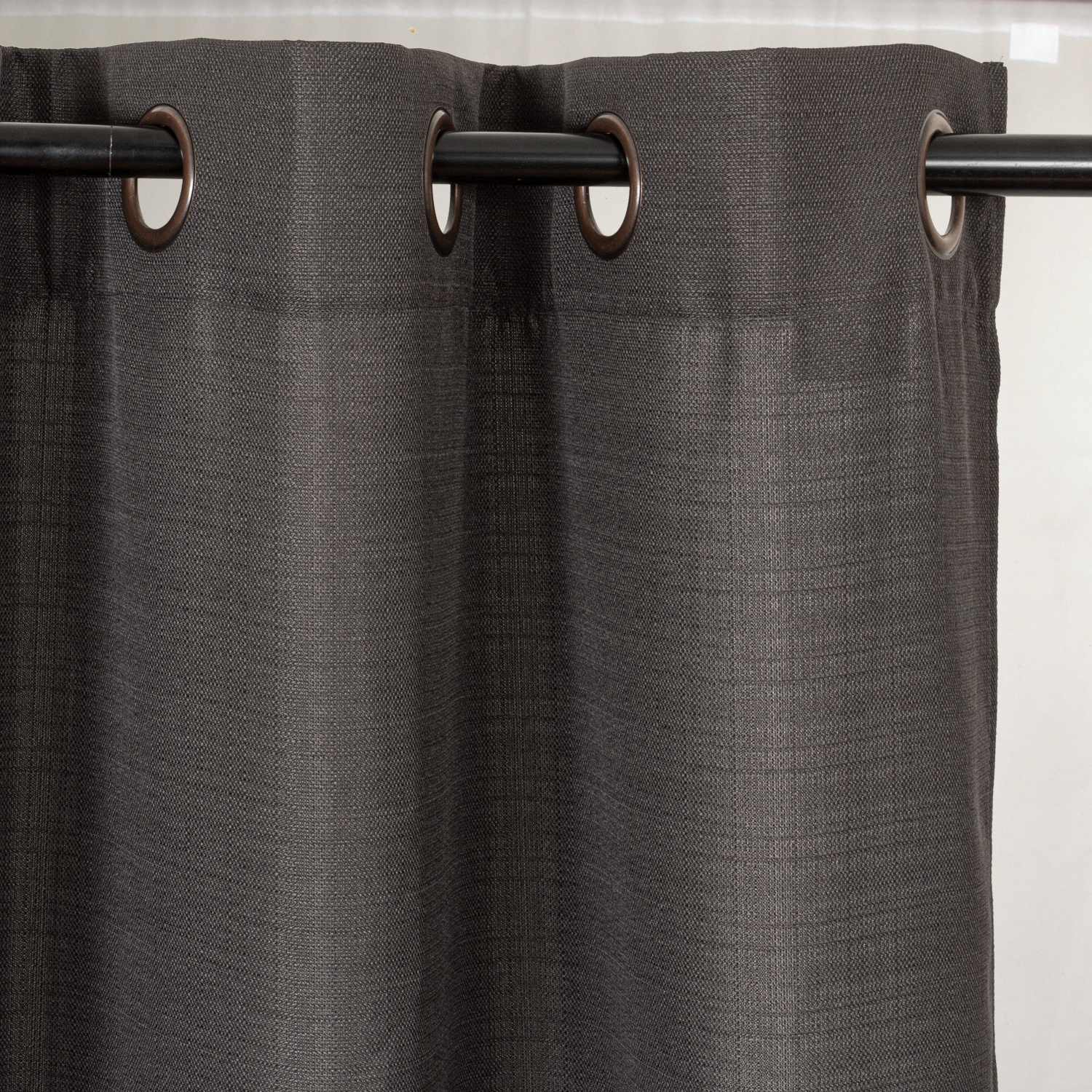 CORTINAS ARGOLLAS SET YASMIN DARK GREY - 1