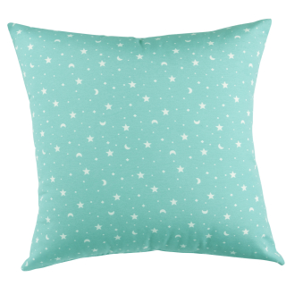 COJÍN MASEL SET 2 LONA ESTRELLITA TURQUESA - 1