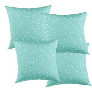 SET 4 COJINES LONA ESTRELLITA  JADE - 1