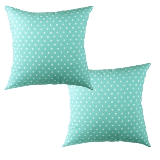 SET 2 COJINES LONA ESTRELLITA MINI JADE - 1