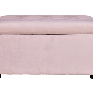 MUEBLE BANQUETA BAUL FELPA GRIS OSCURO 100X 50X45 - 1