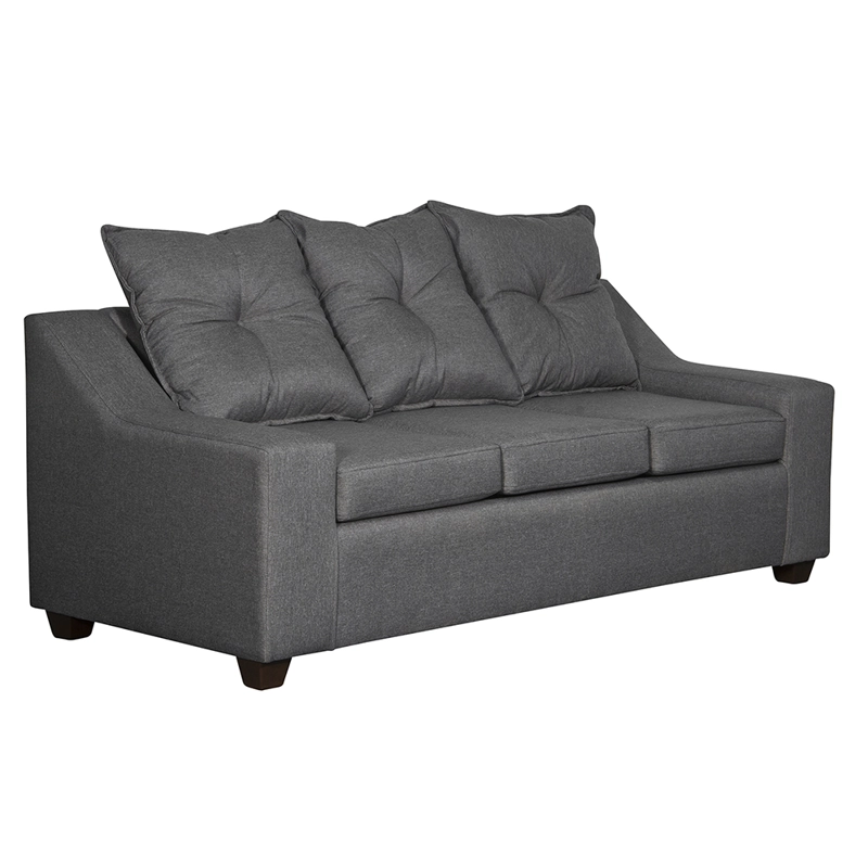 SOFA MASEL VIENA 3 CUERPOS GRIS PARDO TELA 190 X 80X90 - 2