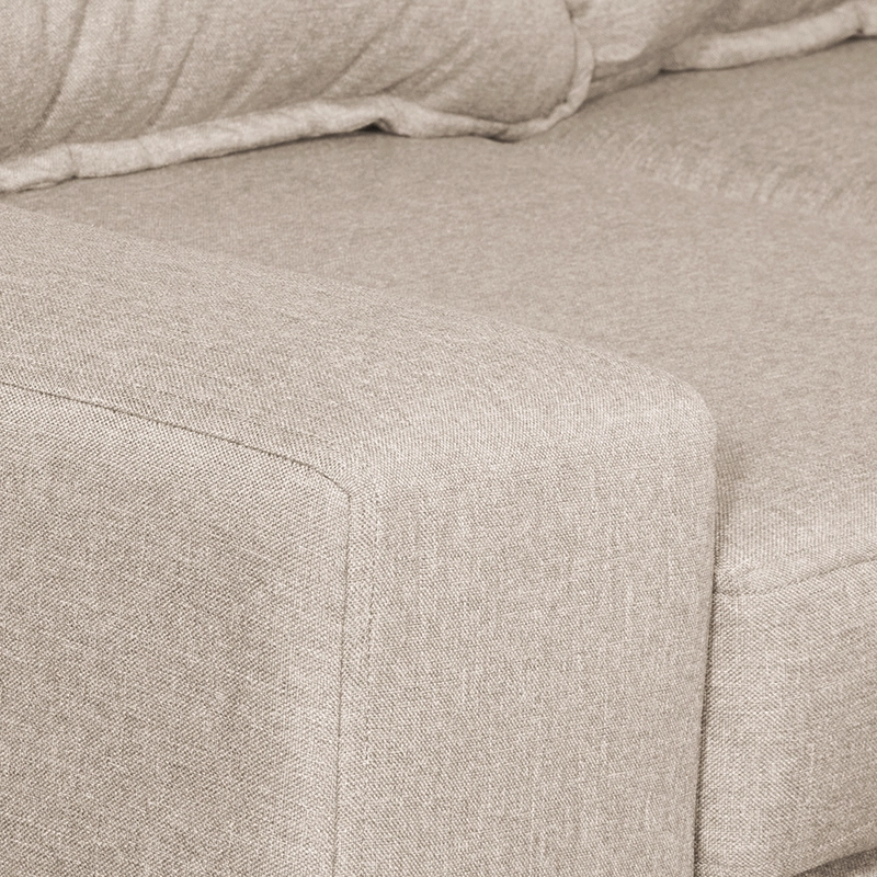 SOFA MASEL VIENA 3 CUERPOS BEIGE TELA 190 X 80X90 - 3