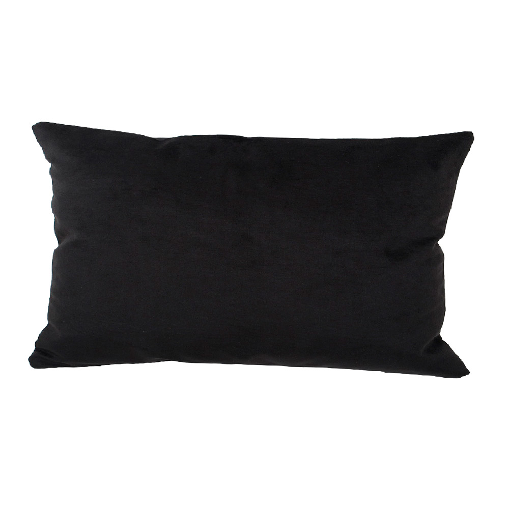 COJÍN MASEL FELPA NEW VELVET 30 X 60 CM NEGRO - 1