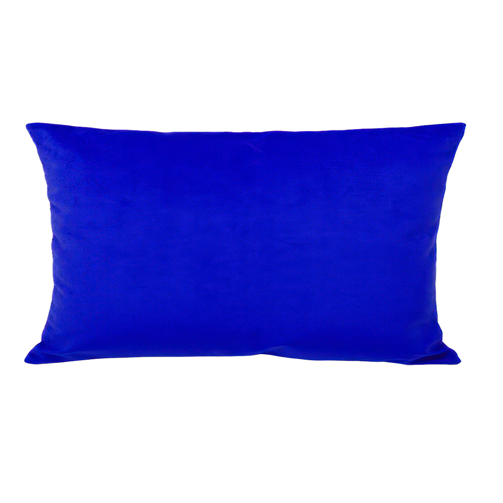 COJÍN MASEL FELPA NEW VELVET 30 X 60 CM AZUL - 1