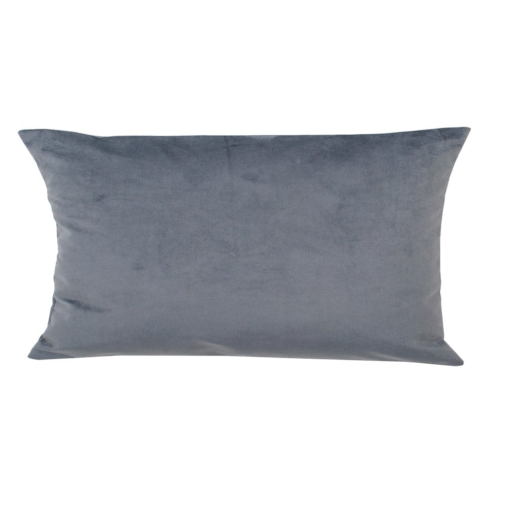 COJÍN MASEL FELPA NEW VELVET 30 X 60 CM GRIS - 1