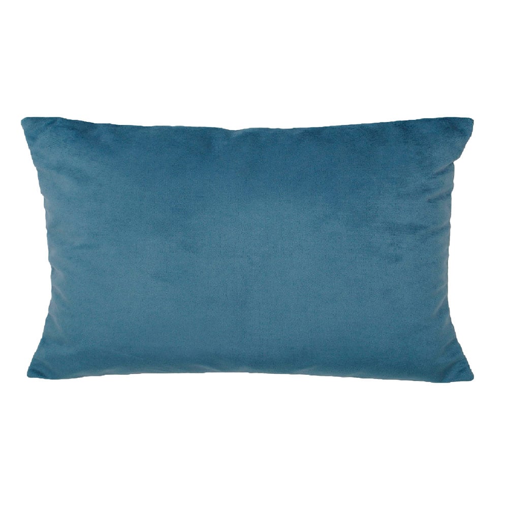 COJÍN MASEL FELPA NEW VELVET PETROLEO 30 X 60 CM AZUL PETROLEO - 1
