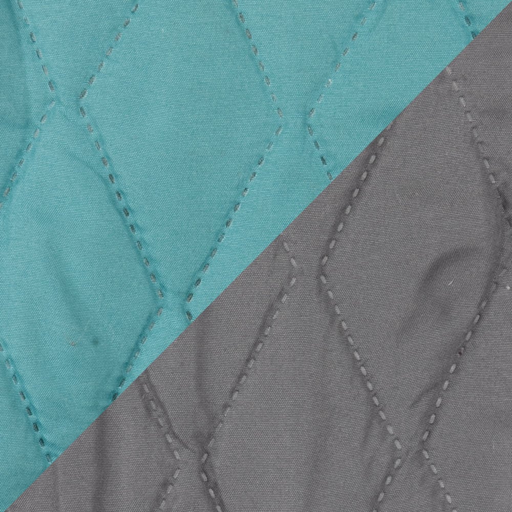 QUILT BICOLOR MASEL 1,5 PLAZAS GRIS-TURQUESA - 2
