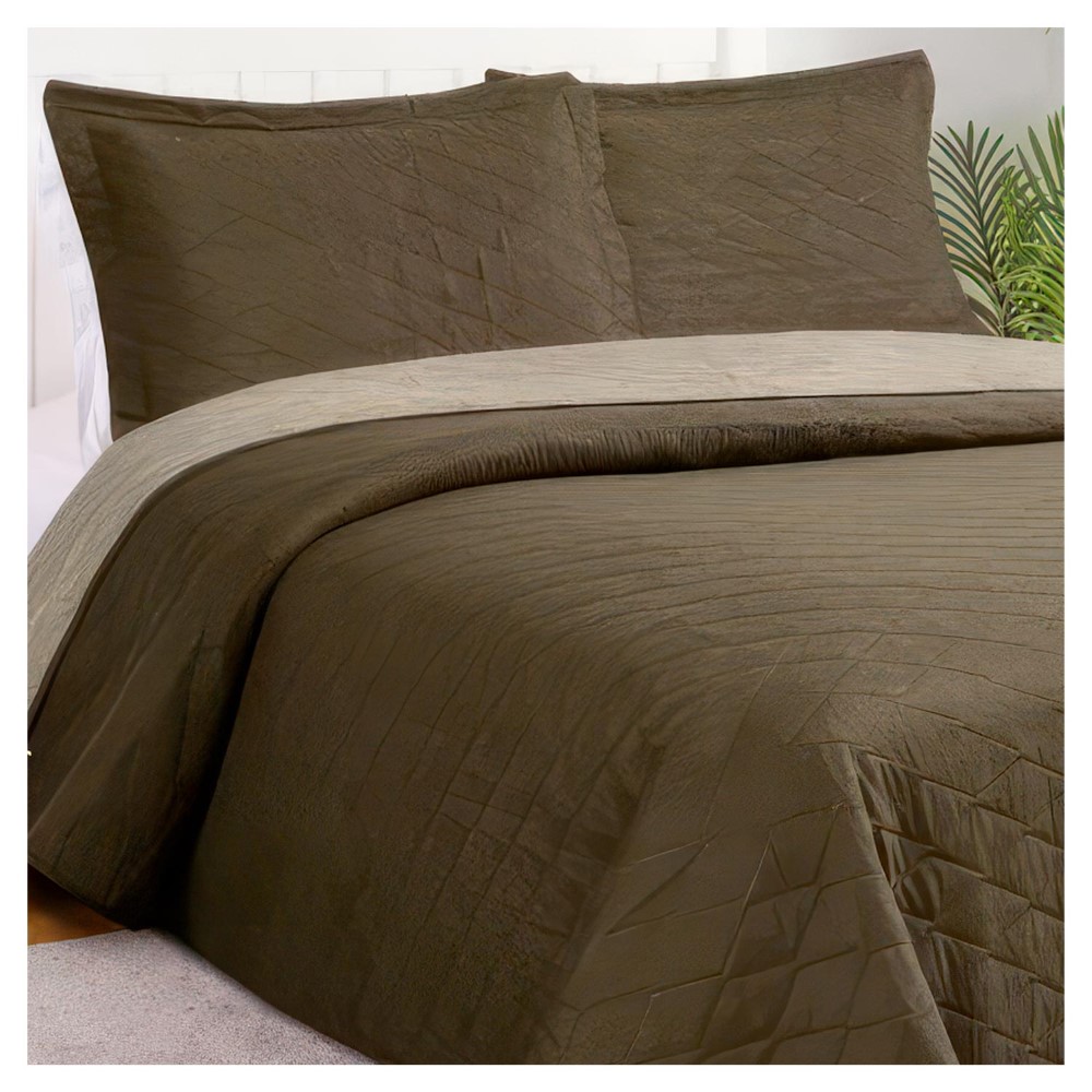 QUILT BICOLOR MASEL KING CAFE-BEIGE 250X260 - 1