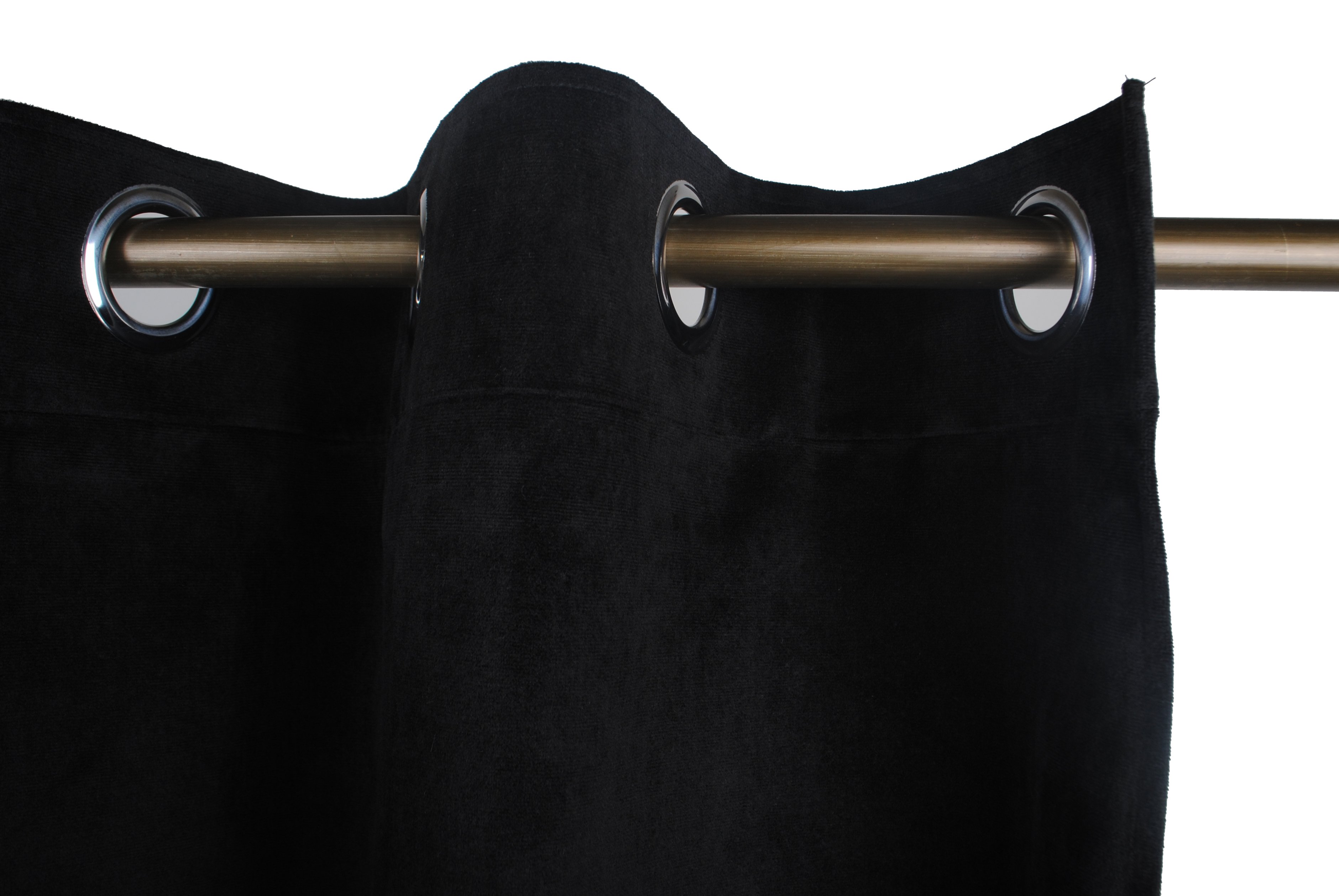 CORTINA ARGOLLAS FELPA NEW VELVET BLACK - 1