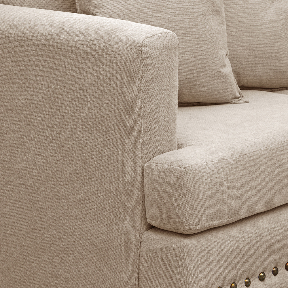 SOFÁ MASEL ESTAMBUL 3 CUERPOS BEIGE 200X90X95 - 3